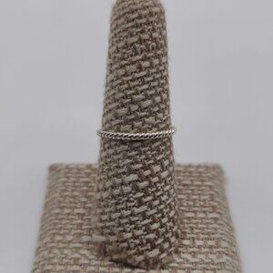 Size 7.5 Sterling Silver Simple Braided Band Ring A2784